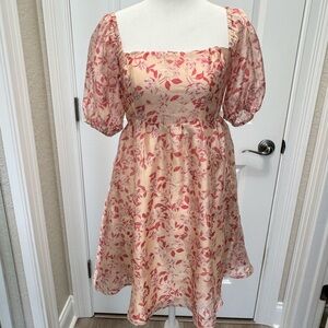 LUCY PARIS xs pink dress NWT